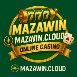 Mazawin Game logo shows slots and card games