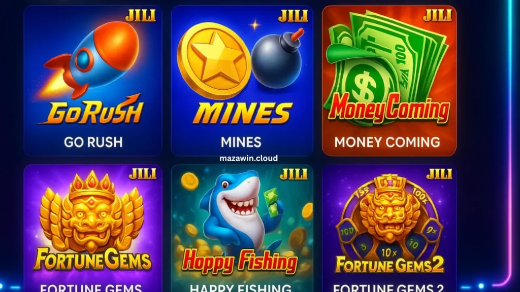 Mazawin casino Games shows aviator, mines etc
